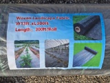 NEW/UNUSED Qty of (4) 300 FT Woven Landscape Fabric Rolls