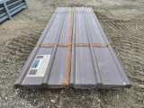 NEW/UNUSED 3 FT x 8 FT Brown Metal Roof Wall Panels