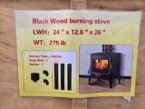 NEW/UNUSED Black Wood Burning Stove