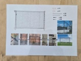 NEW/UNUSED Metal Diamond Mesh Fence Panel for Yard