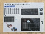 NEW/UNUSED Black Galvanized Steel Fencing Kits with Gates for Yard