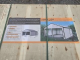 NEW/UNUSED 23 Ft x 22 Ft Double Garage Metal Shed