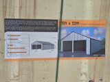 NEW/UNUSED 25 Ft x 33 Ft Double Garage Metal Shed