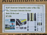 NEW/UNUSED...16.5 FT Aluminum Collapsible Ladder