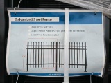 NEW/UNUSED Galvanized Steel Fence