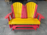 4 Ft Fan Back Loveseat Glider