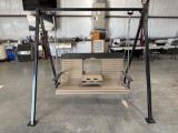 5 Ft Plain Back Swing with Springs and A Frame Swing Stand
