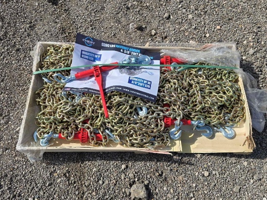 NEW/UNUSED 2025 Greatbear Set of Ratchet Binders and Chains