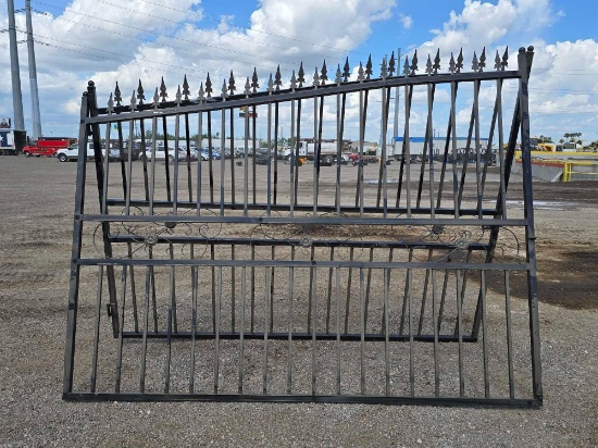 NEW/UNUSED FUTURE 20FT. Bi-Parting Wrought Iron Gate
