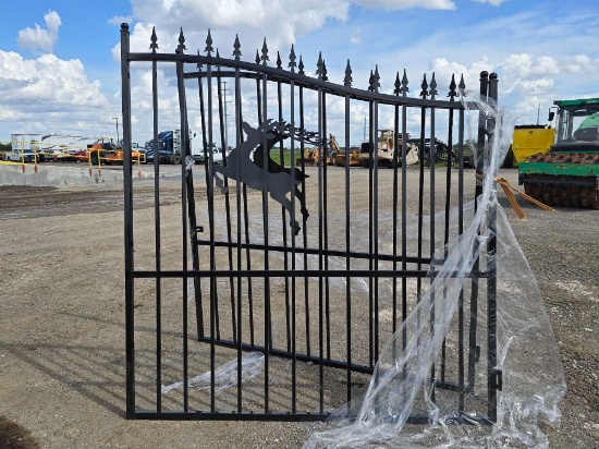 NEW/UNUSED FUTURE 14FT. Bi-Parting Wrought Iron Gate