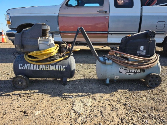 Central Pneumatic Compressor & McGraw 8 Gallon Portable Air Compressor
