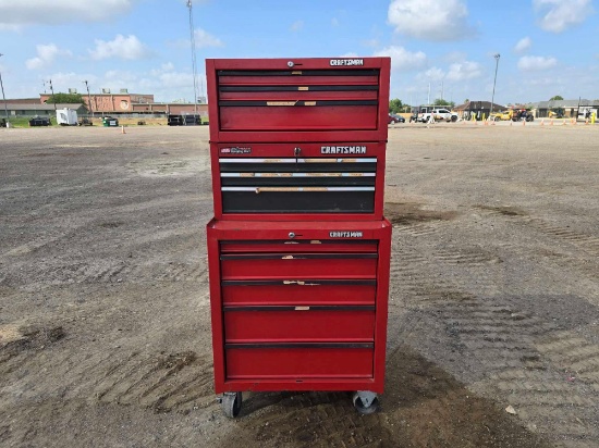 Craftsman Cherry Red Tool Chest on Rolling Wheels