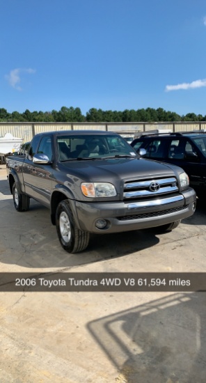 2006 Toyota Tundra 61,594 miles VIN 6626