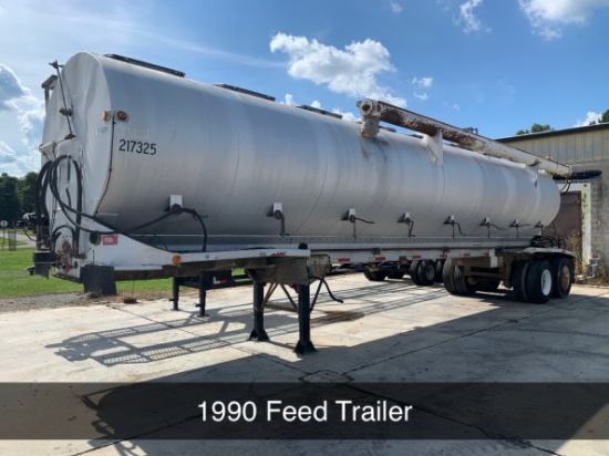 1990 WARR Feed Trailer VIN 4284