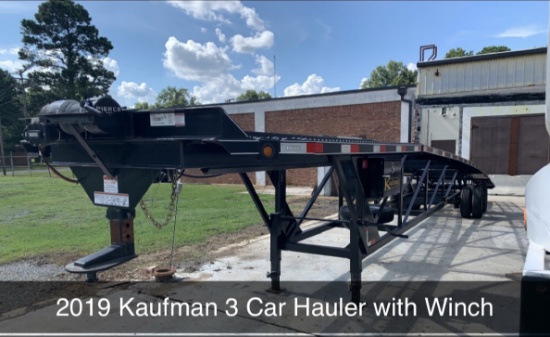 2019 Kaufman - 3 car hauler