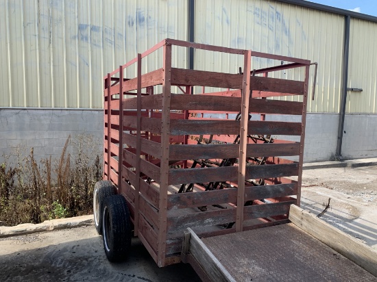 1973 Small Red Cow Trailer VIN 2276