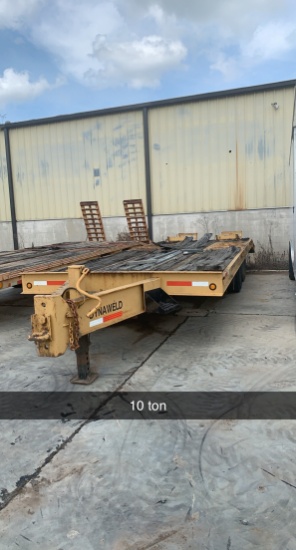 Flat Dynaweld 10 ton trailer VIN 2081