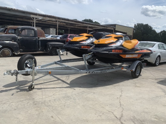 (2) Sea Doo with Double Trailer