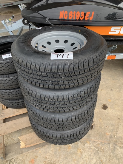 Set of 4 Provider 225-75R15 5 Lug