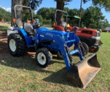 New Holland TC30, Hyrdrostatic with Woods loader