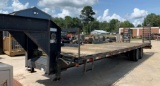 32 Ft Gooseneck Flatbed Trailer  VIN 0041 No Title