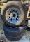 3 Tiger Paws P215/75R15 Trailer Wheels/Tires