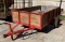 5x10 Trailer Red with Wood Sides VIN 1776