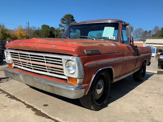 1968 Ford F150 Truck VIN 8719