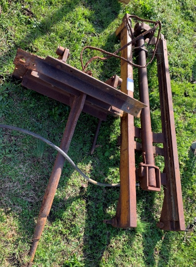 Home built 3pt hay spear