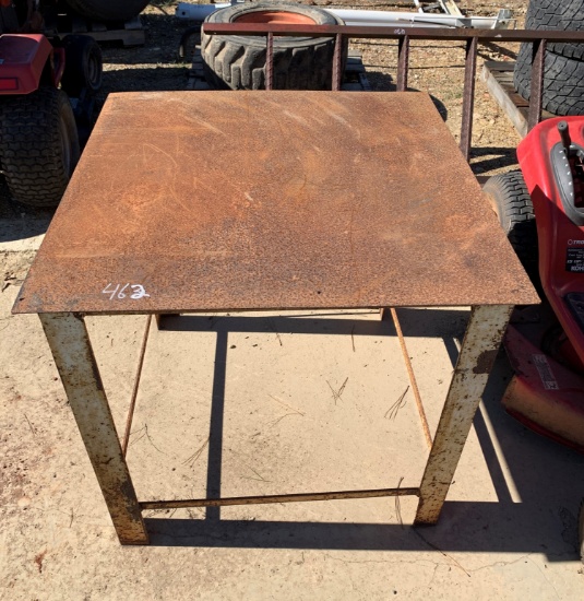 3'x3' steel shop table