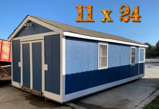 11'x24' Storage Building - Blue