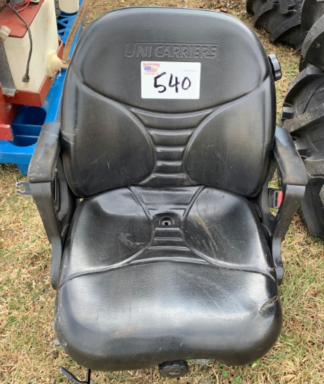 Equipment Seat with Seat Belt