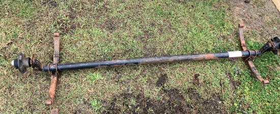 Trailer Axle w/drop spindles (5 lug)