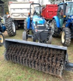 New Holland Workmaster 60 tractor with sweeper