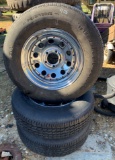 3 Tiger Paws P215/75R15 Trailer Wheels/Tires