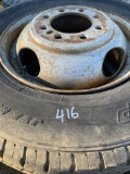 Set of 9  16.5 Trailer Wheels & Extra Tires