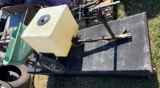Alum. tool box/pull type sprayer/push spreader