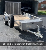 2016 Carry-On Trailer 5.5x10 Aluminum VIN 3690