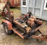 Wood Splitter on trailer