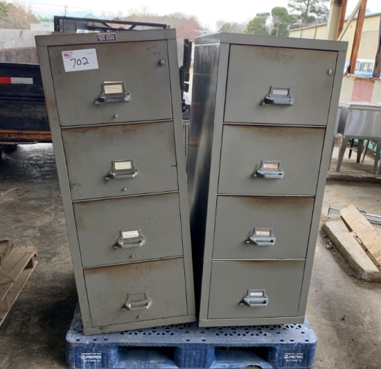 (2) Fire Proof File Cabinets