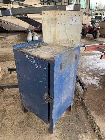 Blue Metal Cabinet