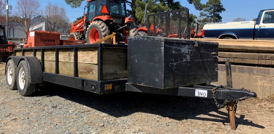 15ft Trailer with Concrete Mixer No Title