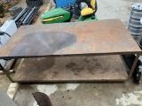4x8 Metal Shop Table on Wheels