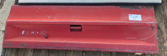 Red GMC Tailgate