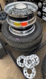 Set of 4 A Model Rims with Adaptors &  2 Tires