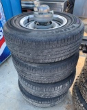 Set of 4 Wheels and Tires 235 75R15