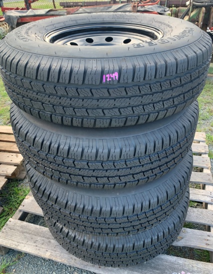NEW Set of 4 Wheels & Tires 8 Lug- 235/80R-16