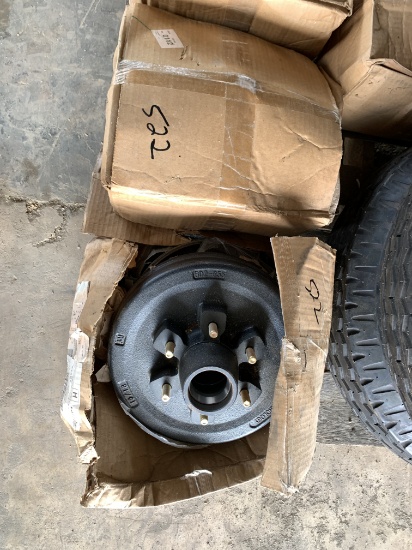 Set of 4 Complete Trailer Hub Assembly