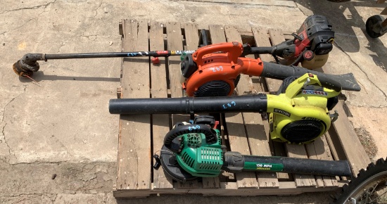 Mixed Lot with 3 Blowers and 1 Weed Eater