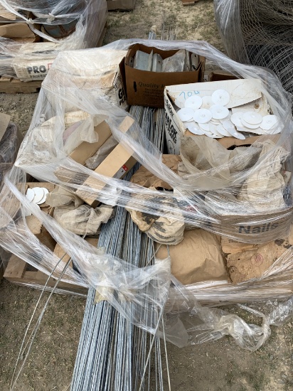 Mixed Lot: bolts/plastic caps/Rebar Tying Supplies